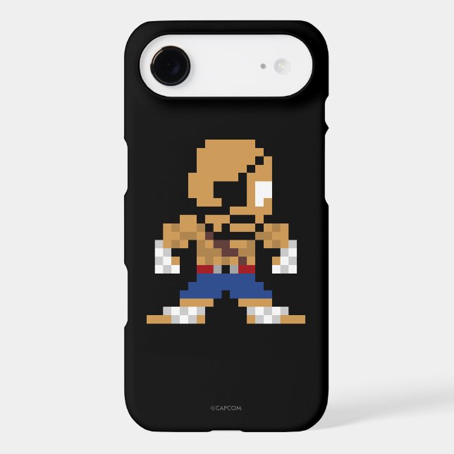 8-Bit Sagat Case-Mate iPhone Case (Back)