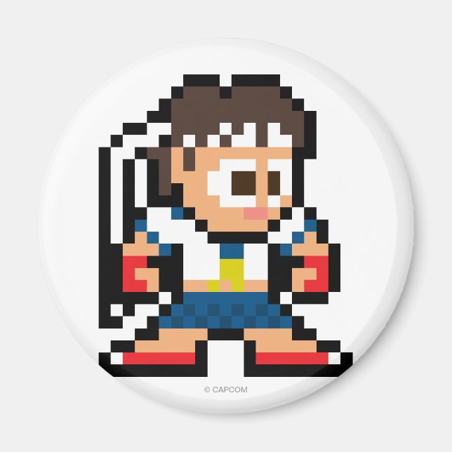 8-Bit Sakura Magnet (Front)