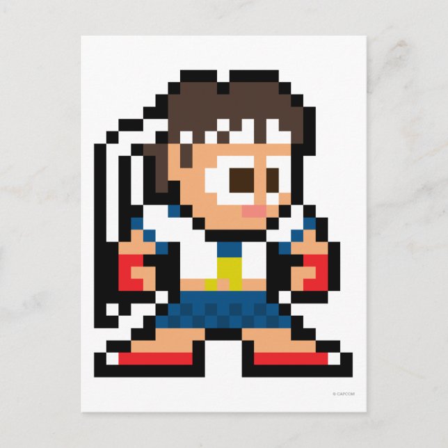 8-Bit Sakura Postcard (Front)