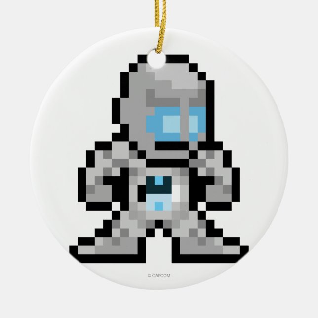 8-Bit Seth Ceramic Ornament (Front)