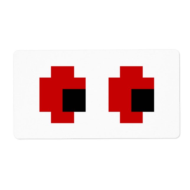 8 Bit Spooky Red Eyes (Front)