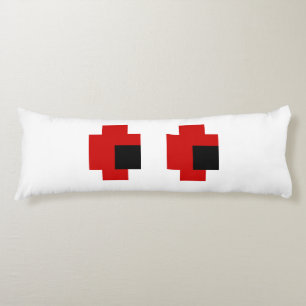 8 Bit Spooky Red Eyes Body Pillow