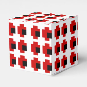 8 Bit Spooky Red Eyes Favor Box