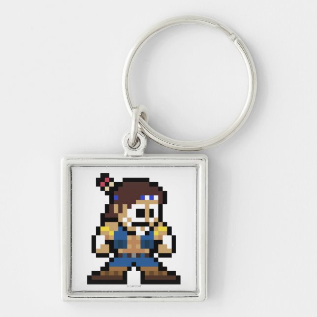 8-Bit T. Hawk Keychain (Front)