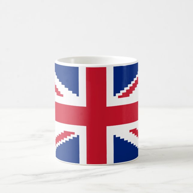 8 Bit Union Pixel Jack Coffee Mug (Center)