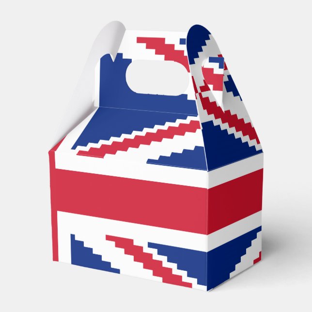 8 Bit Union Pixel Jack Favor Box (Front Side)