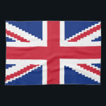 8 Bit Union Pixel Jack Kitchen Towel<br><div class="desc">Union Pixel Jack UK Flag Vintage 8 Bit Pixel Art.

Globe Trotters specialises in idiosyncratic imagery from around the globe. Here you will find unique Greeting Cards,  Postcards,  Posters,  Mousepads and more.</div>