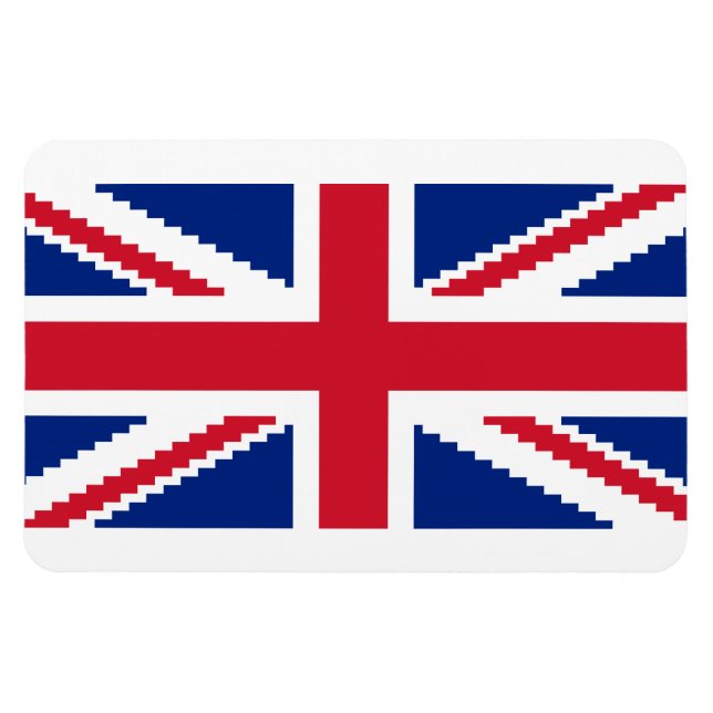 8 Bit Union Pixel Jack Magnet (Horizontal)