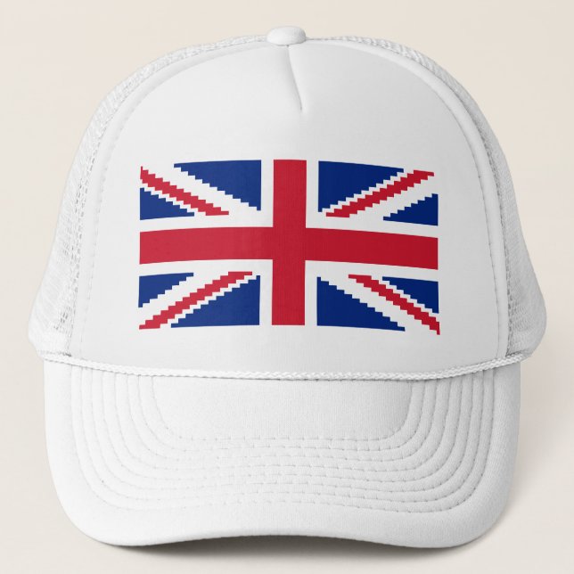 8 Bit Union Pixel Jack Trucker Hat (Front)
