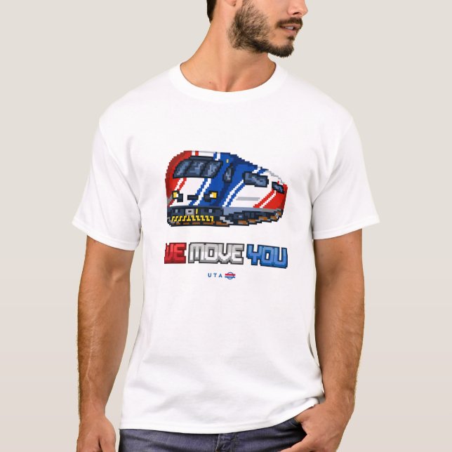 8-bit We Move You FrontRunner T-Shirt (Front)