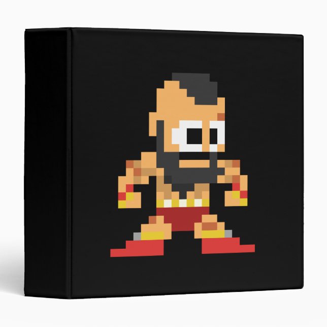 8-Bit Zangief Binder (Front/Spine)