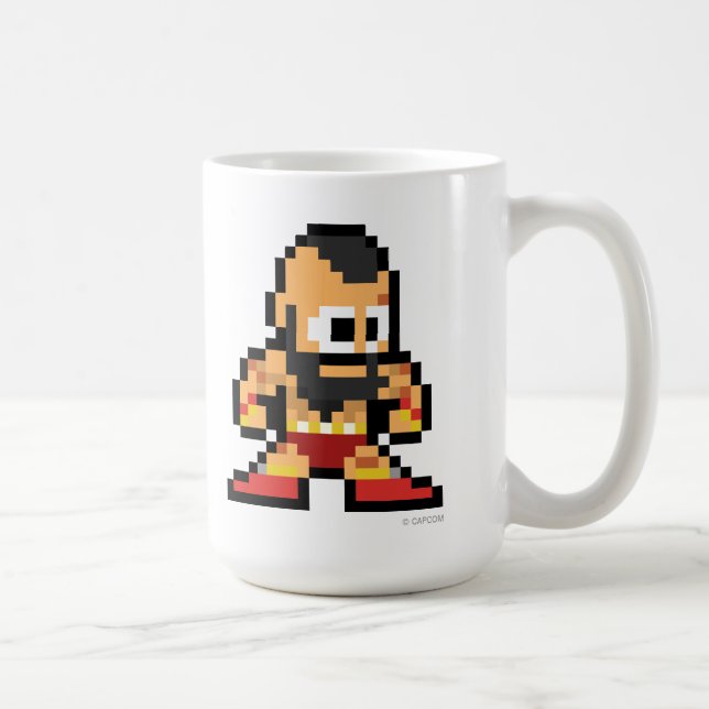 8-Bit Zangief Coffee Mug (Right)