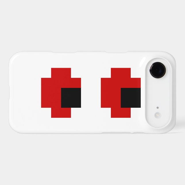 8 bits Éffrayants yeux rouges (Verso (Horizontal))