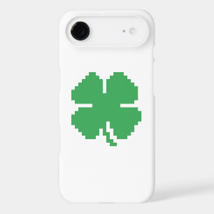 8 bits Pixel Lucky Four Leaf Clocher