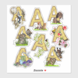 8 Capital A Stickers