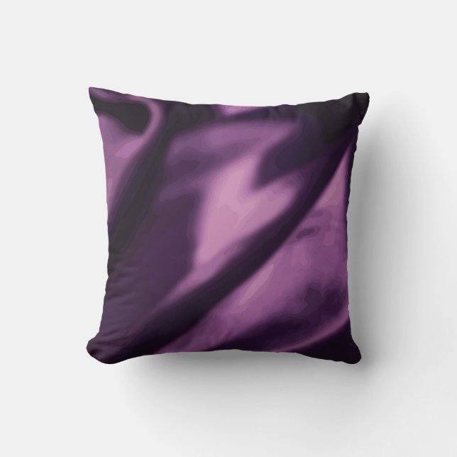 8 Colors - purple - abstract design on Throw Pillow (Front)