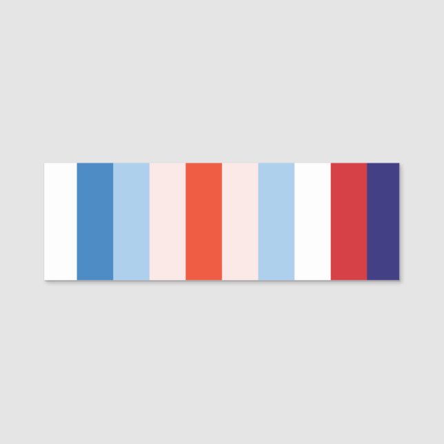 8 Colour Combination Name Tag (Front)