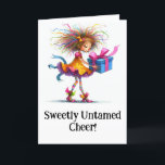 * 8 Colourful Whimsical Christmas Girl  Gift AP97 Thank You Card<br><div class="desc">*Energetically Enhanced - To for more of this awesome art search AP97 . To search for more of my products, , , in the search box at the top of Zazzle page type "anna rosa" xxxxxx for that which you are searching for. Design 8 CHRISTMAS CARD - Funky Whimsical Colourful...</div>