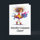 * 8 Colourful Whimsical Christmas Girl  Gift AP97 Thank You Card<br><div class="desc">*Energetically Enhanced - To for more of this awesome art search AP97 . To search for more of my products, , , in the search box at the top of Zazzle page type "anna rosa" xxxxxx for that which you are searching for. Design 8 CHRISTMAS CARD - Funky Whimsical Colourful...</div>