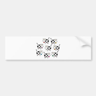 8 Cow Woman Bumper Sticker