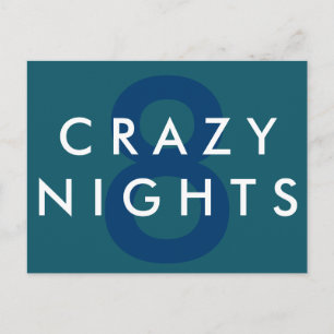 8 Crazy Nights Hanukkah Postcard