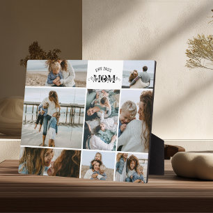 8 Custom Photo Collage Best Mom Ever  Plaque