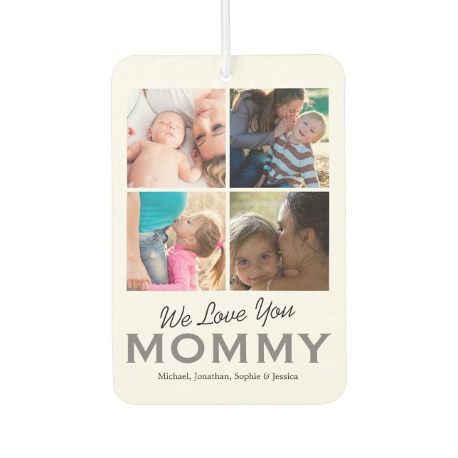 8 Family Photos Mom Air Freshener (Front)