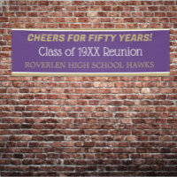 8 ft Banner! Edit the year! Class reunion Banner