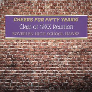 8 ft Banner! Edit the year! Class reunion Banner