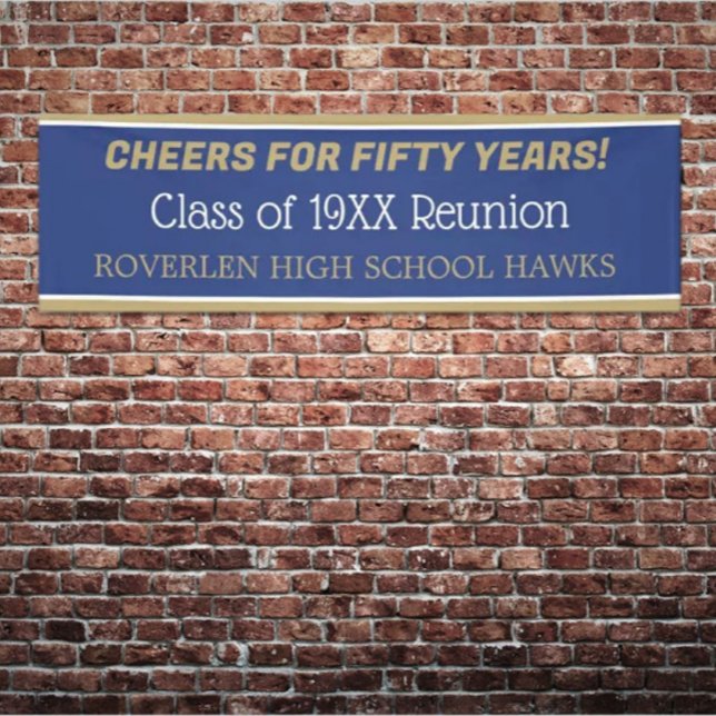 8 ft Banner! Edit the year! Class reunion Banner (Creator Uploaded)