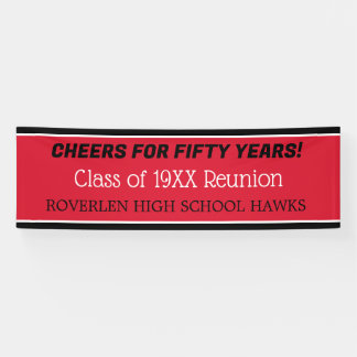 8 ft Banner! Edit the year! Class reunion Banner