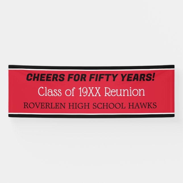 8 ft Banner! Edit the year! Class reunion Banner (Horizontal)