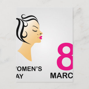 8 march International women's day Postcard