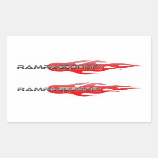 8 Medium Decal / Stickers - RampageShop.com Logo