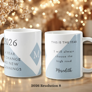 8. New Year Resolution for 2026 Year of Change Coffee Mug