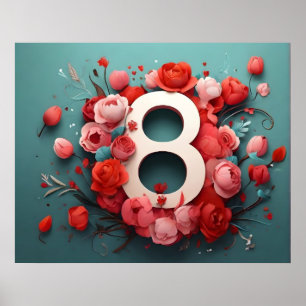 8 of march design poster