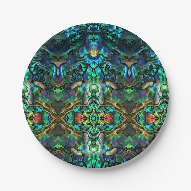 8 Paper Plates Abalone (Front)