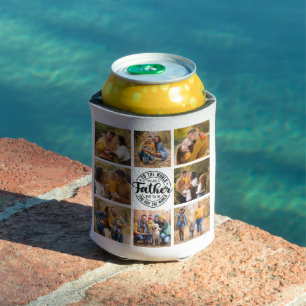 8 Photo Collage All Occasion World's Best Father  Can Cooler