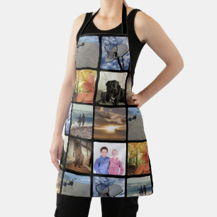 8 Photo Collage Full Color Keepsake Gift Apron