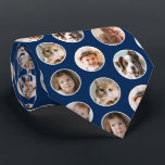 8-Photo Collage Neck Tie<br><div class="desc">This personalized modern men's tie is a unique accessory that brings cherished memories to life. This sleek and sophisticated tie boasts a collage of eight of your favourite photos arranged seamlessly on a simple solid background. Customized with your choice of treasured moments, whether it's family gatherings, special occasions, or unforgettable...</div>