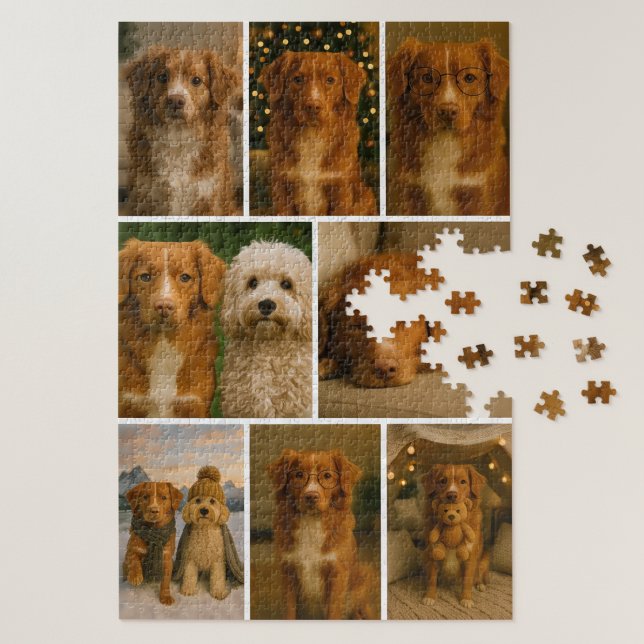 8 Photo Collage Personalized Custom Jigsaw Puzzle (8 Photo Collage Personalized Custom Jigsaw Puzzle by Ricaso. Make your own one of a kind puzzle)