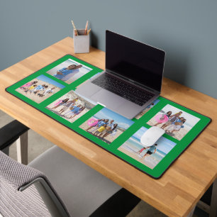 8 Photo Collage Personalized Desk Mat