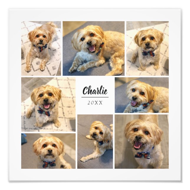 8 Photo Collage Personalized Photo Print (Front)