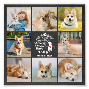 8 Photo Collage Pet Dog Loss Photo Enlargement Print