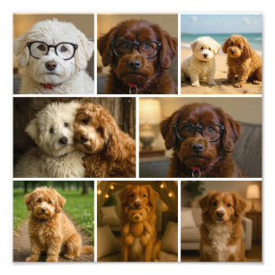 8 Photo Custom Personalized Template Collage Print