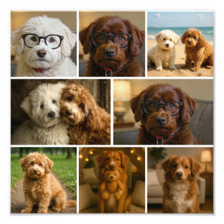 8 Photo Custom Personalized Template Collage Print