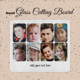 8 photo custom text cutting board