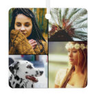 8 Photo Double Sided Metal Rounded Ornament