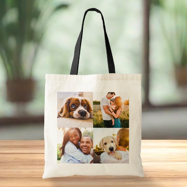 8 Photo Double Sided Template Shop Carry Bag (Creator Uploaded)