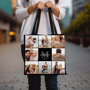 8 Photo Family Photo Collage Tote